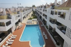 Swimming pool view from rooftop